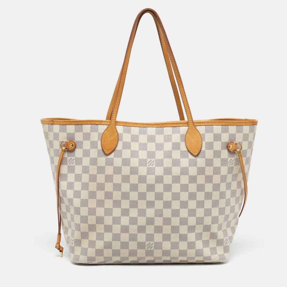 Louis Vuitton Neverfull Mm Damier Azur Canvas Bag